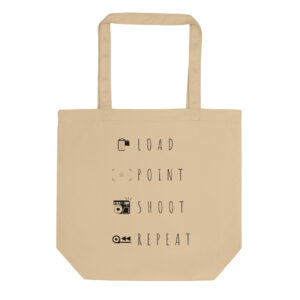 "Load - Point - Shoot - Repeat" Shopping bag ecologica